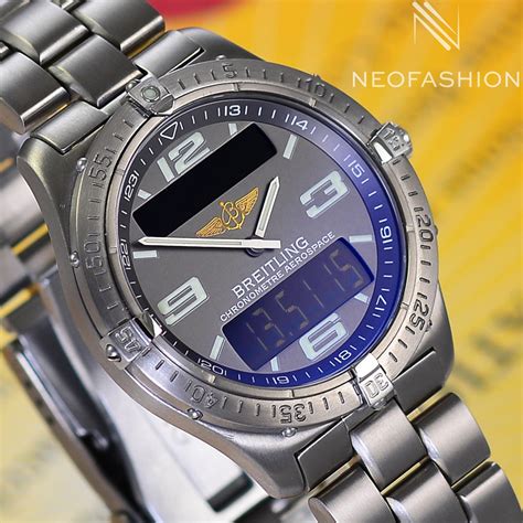 breitling chronometre aerospace titanium e75362|Breitling chronometer price.